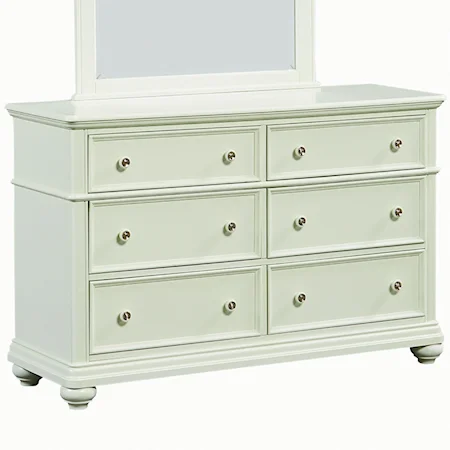 Cottage Dresser with Six Drawers